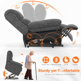 Oversized Lift Chairs Recliner for Elderly with Massage and Heat