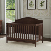 4-in-1 Convertible Crib in Espresso, Greenguard Gold Certified