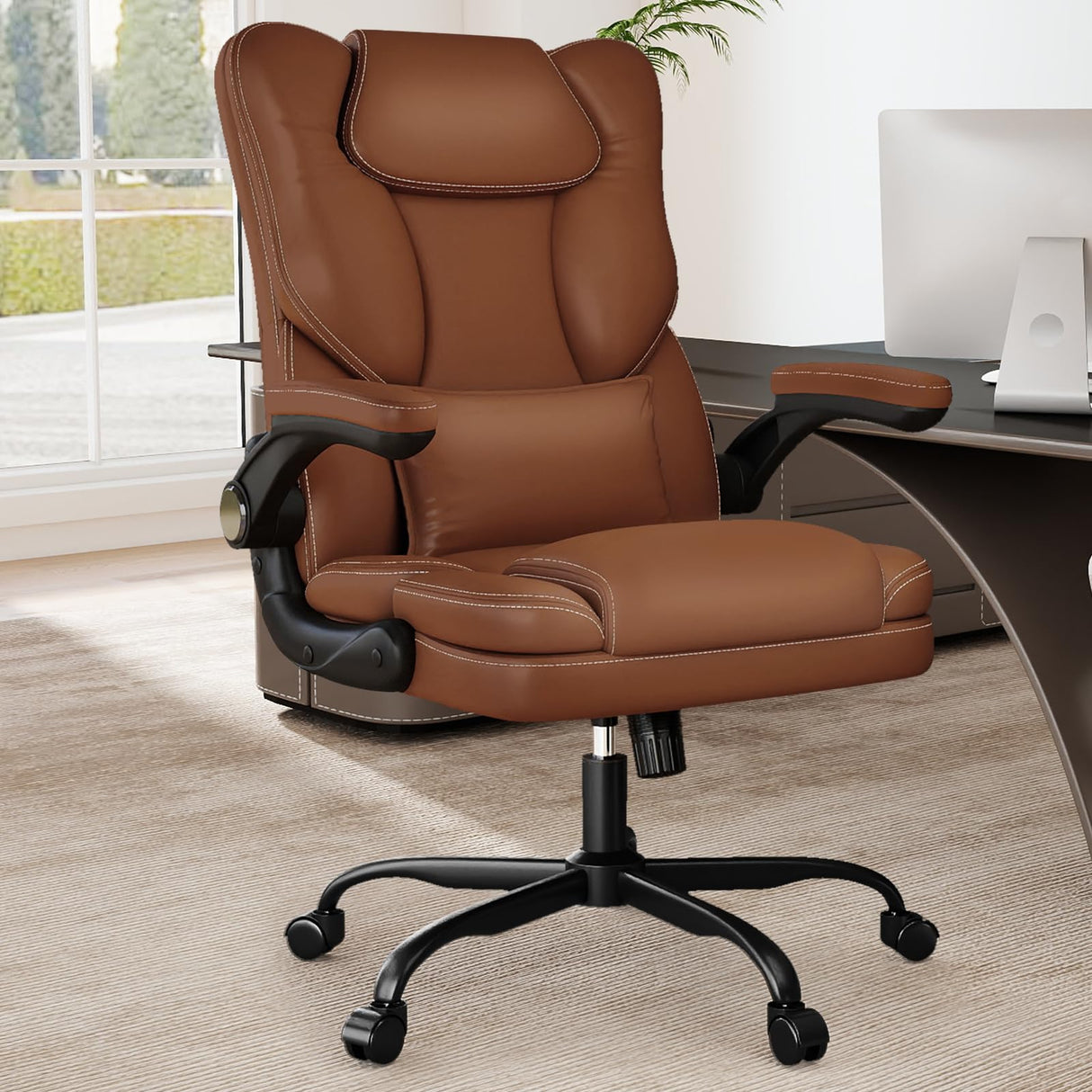 Ergonomic Office Chair with Lumbar Support - 300lbs Capacity