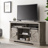 Farmhouse TV Stand for 65+ Inch TV, 33" Tall Highboy Entertainment Center