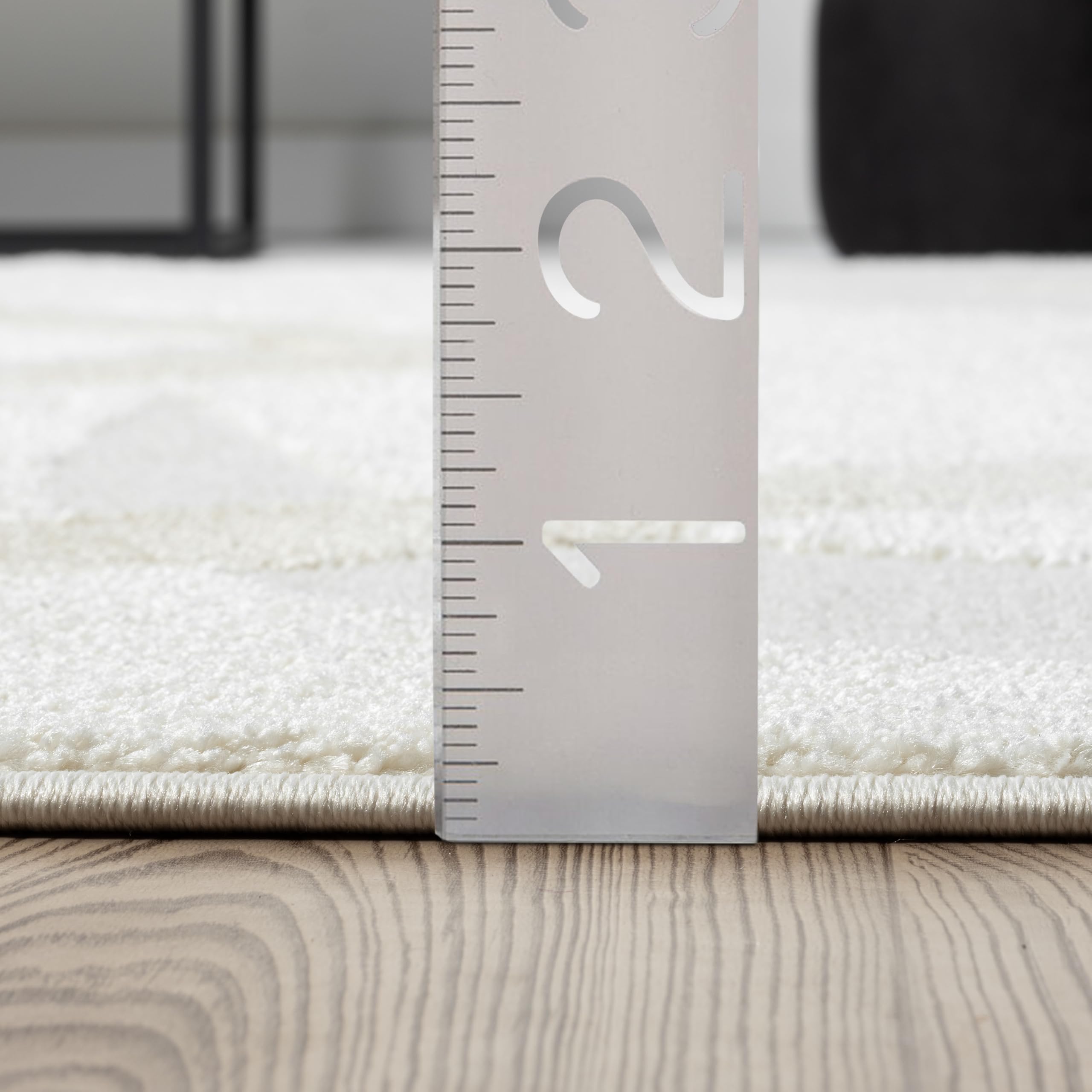 Abani Nomad Cream & Beige Area Rug 6' x 9' for Living Room, Bedroom - Chic Abstract Pattern - Durable & Easy to Clean