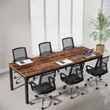 6.5 FT Conference Room Table, 78.74" W x 27.56" D Large Office Conference Table