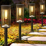 Solar Pathway Lights, 8 Pack Solar Powered Garden Lights Outdoor Waterproof, Auto