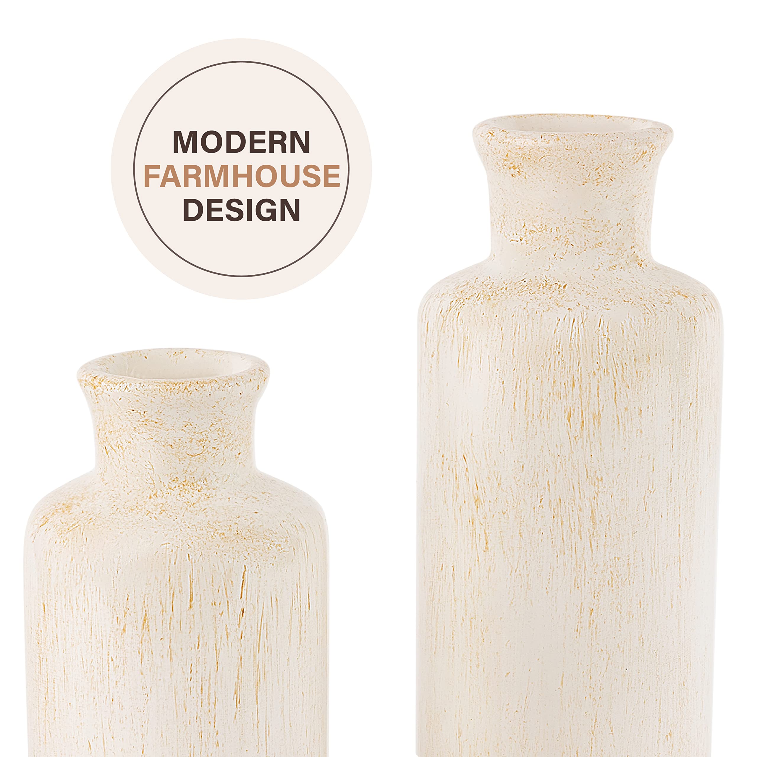 Vases for Decor, Perfect for Holding Pampas Grass, Dried/Fresh Flowers, Vases