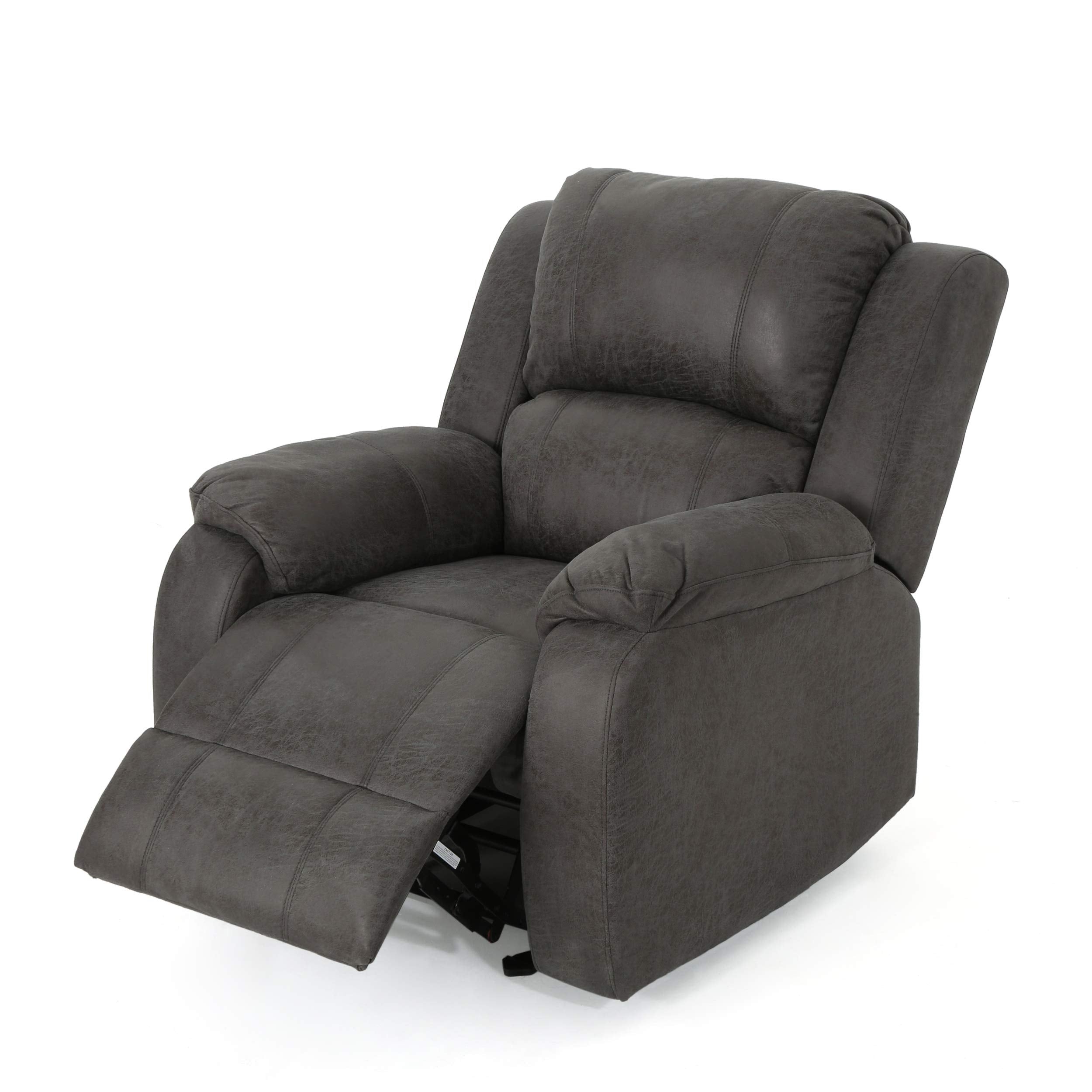 ComfyTide Tufted Recliner Accent Chair – Microfiber & Lever Recline