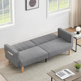 Futon Linen Sofa Bed - Compact and Stylish Sofa Couch for Small Spaces