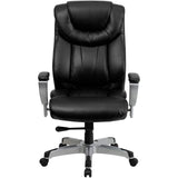 HERCULES Series Big & Tall 400 lb. Rated Black LeatherSoft Executive Ergonomic