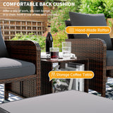 Balcony Furniture Patio Set  Patio Bistro Set 5 Piece Wicker Patio Furniture