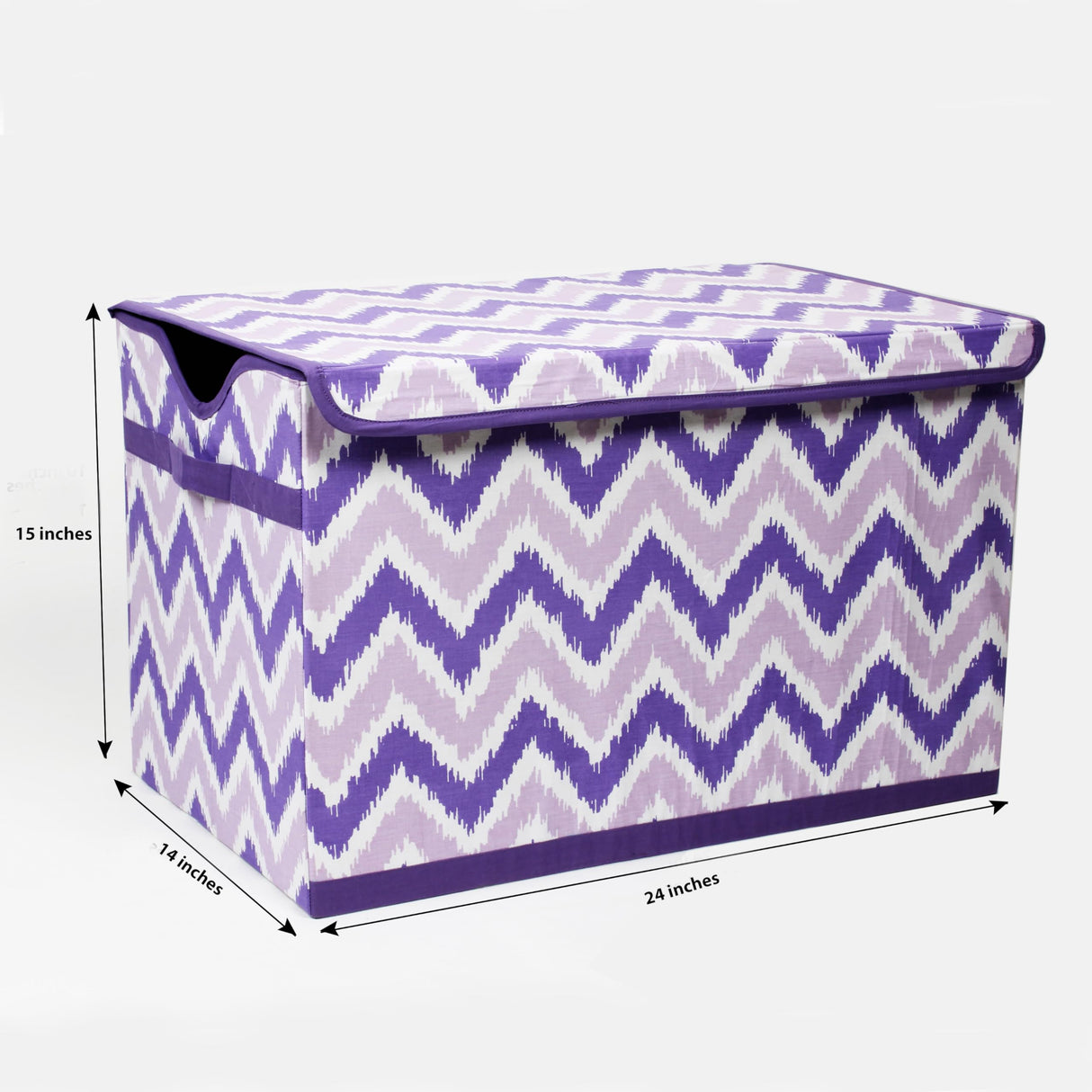 Match Ikat Chevron/Dots Purple