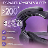 Ergonomic Gaming Chair with Massage Lumbar Support and Footrest