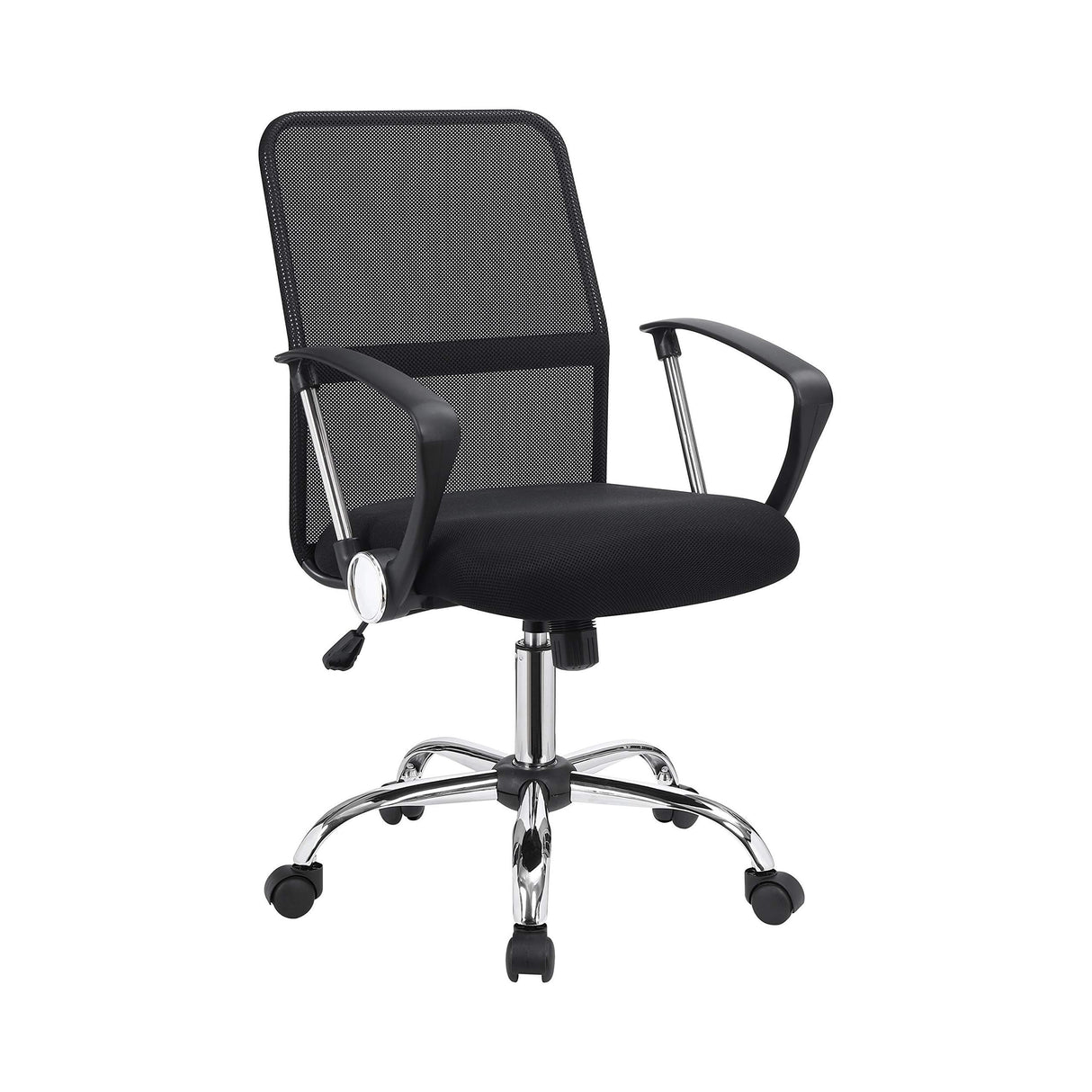 Furniture Office Chair Black Mesh Fabric Chrome 801319