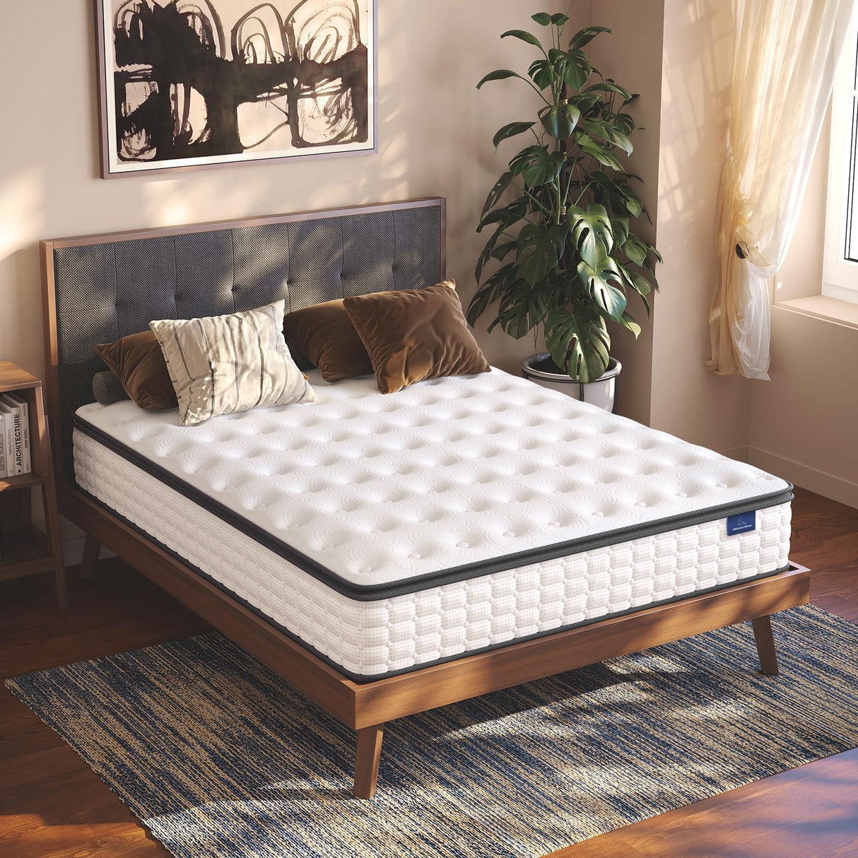 Full Size Mattress, 10 Inch Hybrid Full Mattress in a Box, Pillow Top Double Bed Mattress