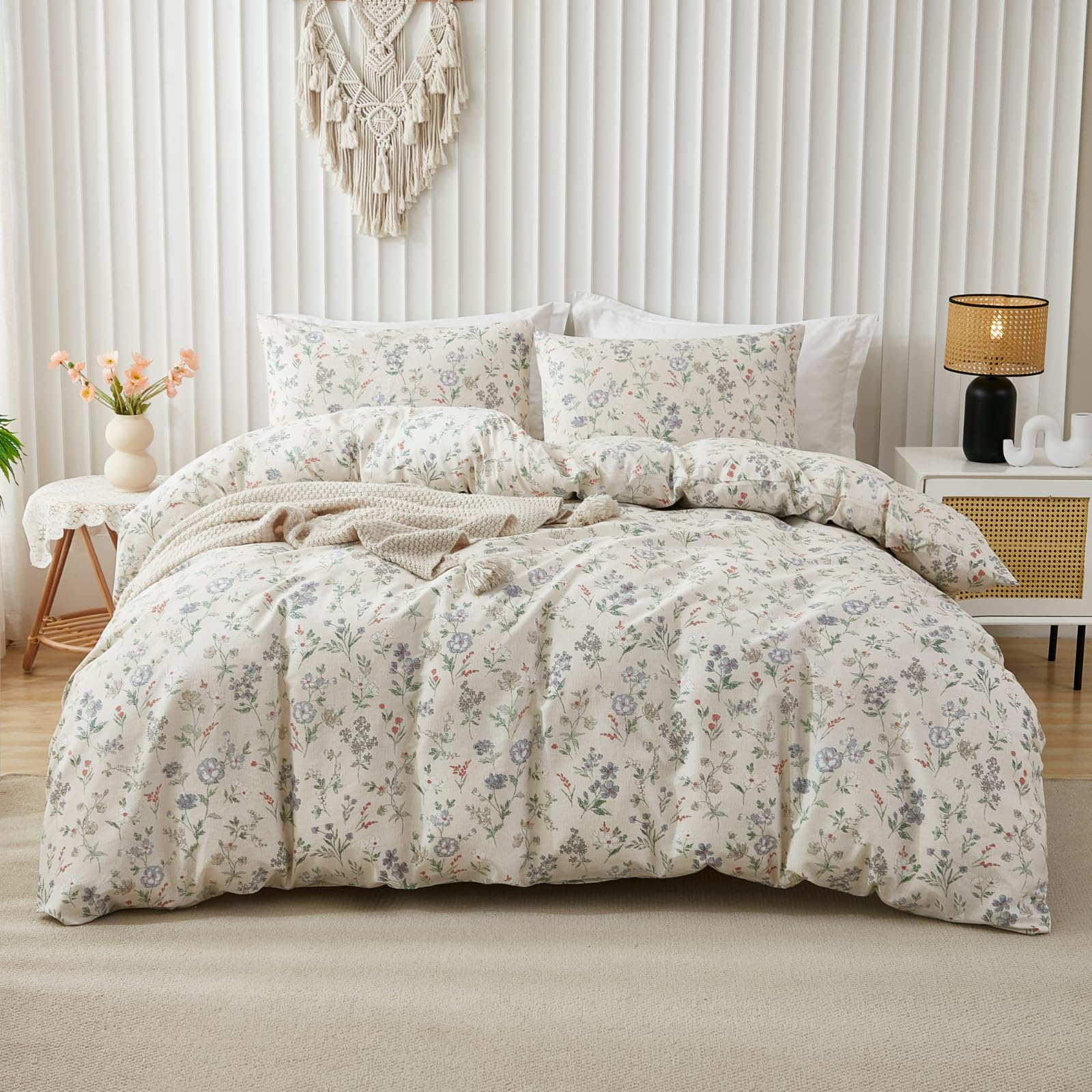 Floral Comforter Set King Size Green Floral Bedding Set