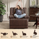 Dual Motor Electric Lift Recliner Sofa, Ergonomic, Massage Chair with Heating Function