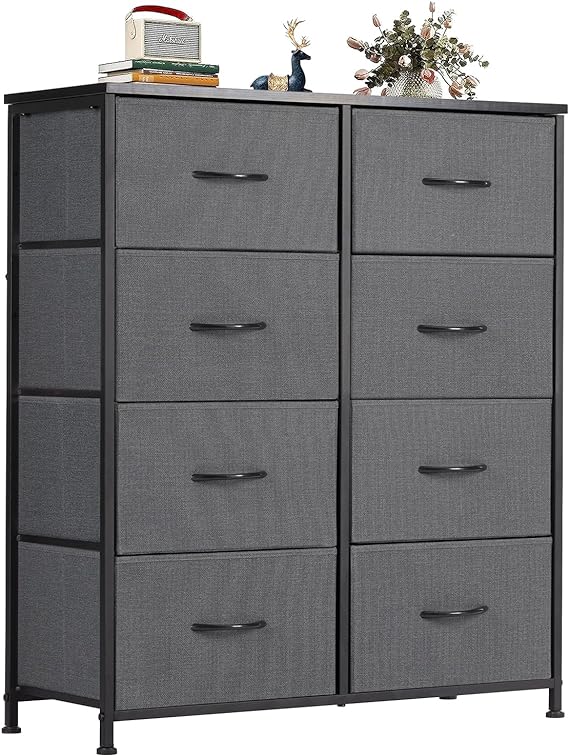 Storage with 2 Drawer Organizer Closet Chest Small Clothes Fabric