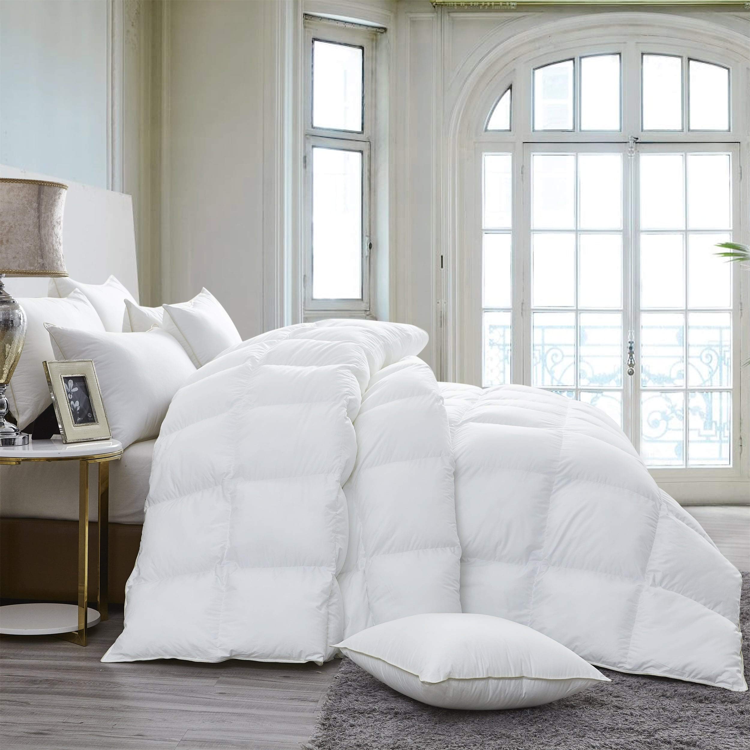 Luxurious 800 Thread Count Hungarian Goose Down Comforter Duvet Insert - King/Cal King Size