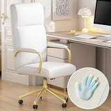 Pink Office Desk Chair with Memory Foam & Lumbar Support