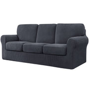 7 Piece Stretch Sofa Covers for 3 Cushion Couch Covers, 3 Seater Couch Slipcover
