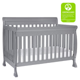 4-in-1 Convertible Crib in Ebony, Greenguard Gold Certified