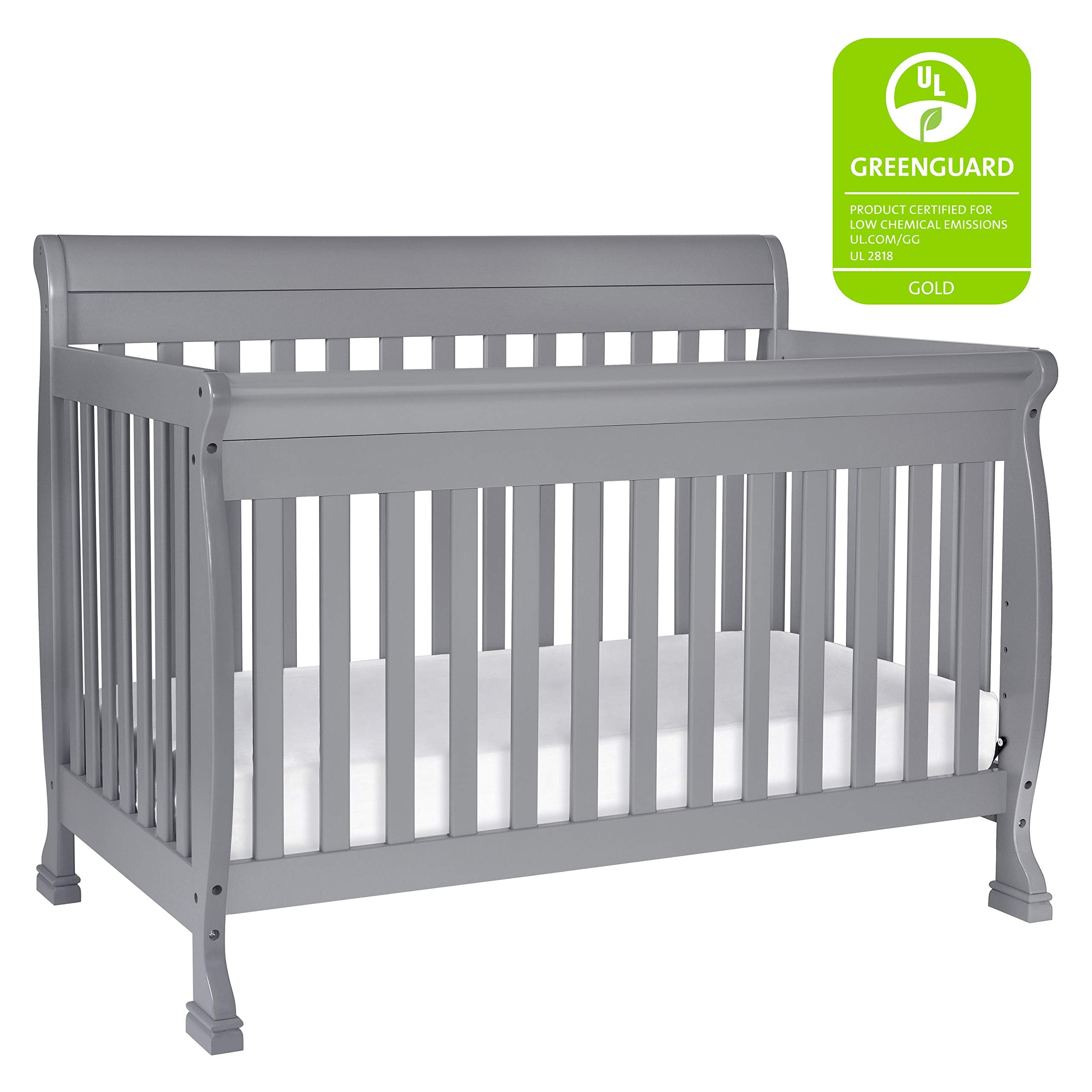 4-in-1 Convertible Crib in Ebony, Greenguard Gold Certified