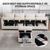 Modular Sectional Sofa, Convertible L Shaped Sofa Couch with Storage