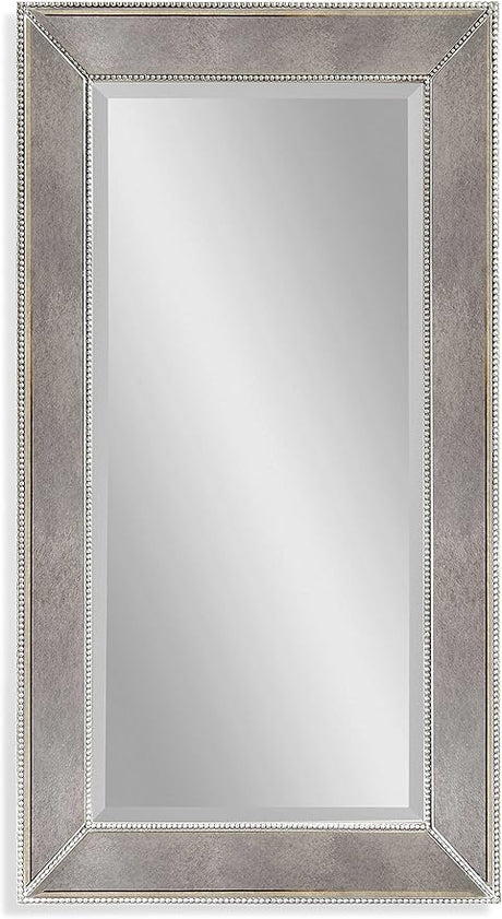 Beaded Wall Mirror, 48-Inch, Antique Mirror