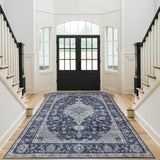 5x7 Area Rugs, Non Slip Distressed Living Room Rugs, Soft Washable Area Rugs with Low