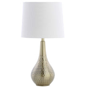 Lighting Collection Medford Brass Gold 19-inch Bedroom Living Room Home Office Desk Night