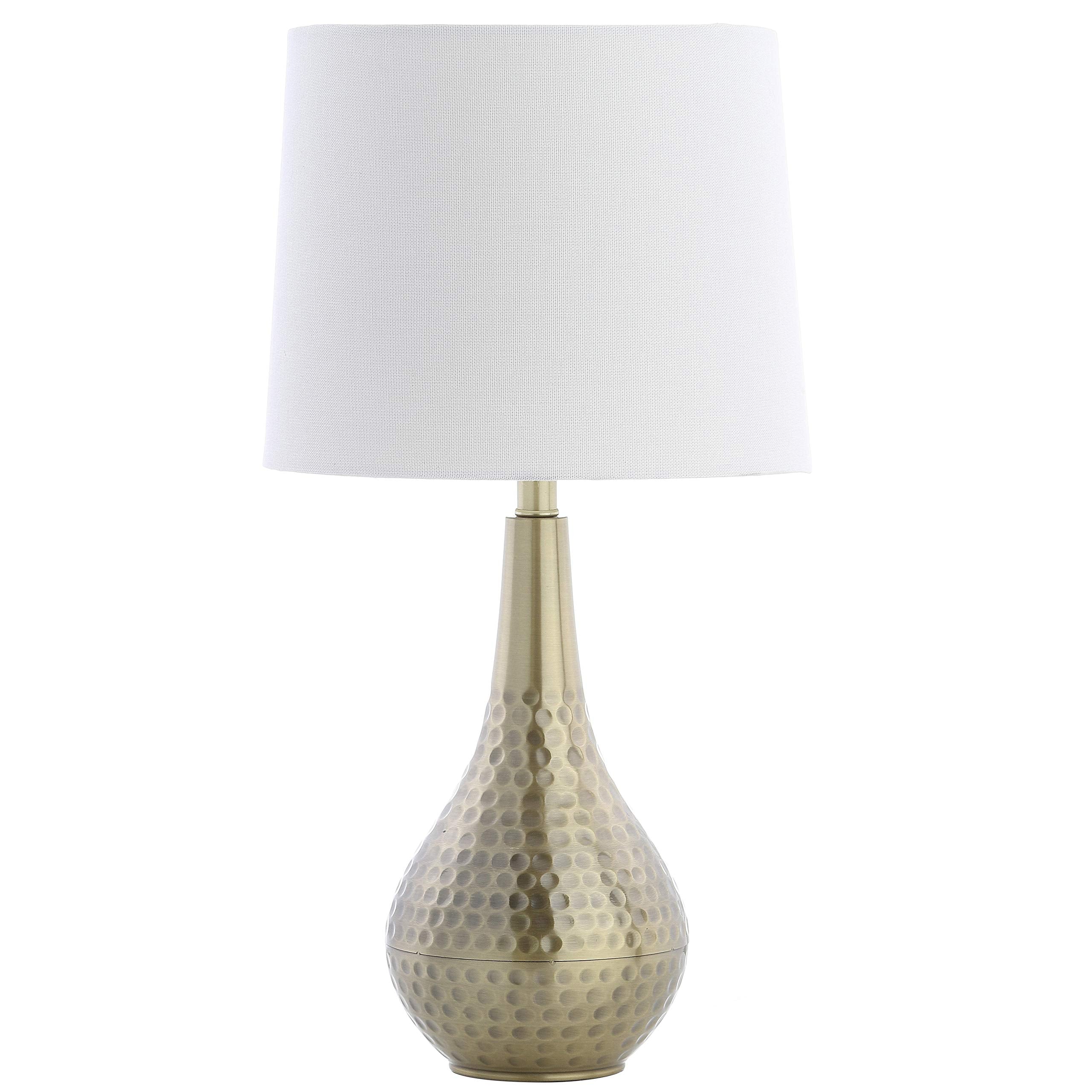 Lighting Collection Medford Brass Gold 19-inch Bedroom Living Room Home Office Desk Night