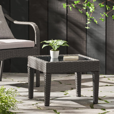 Christopher Knight Home Antibes PE Accent Table, Multibrown - Bircata