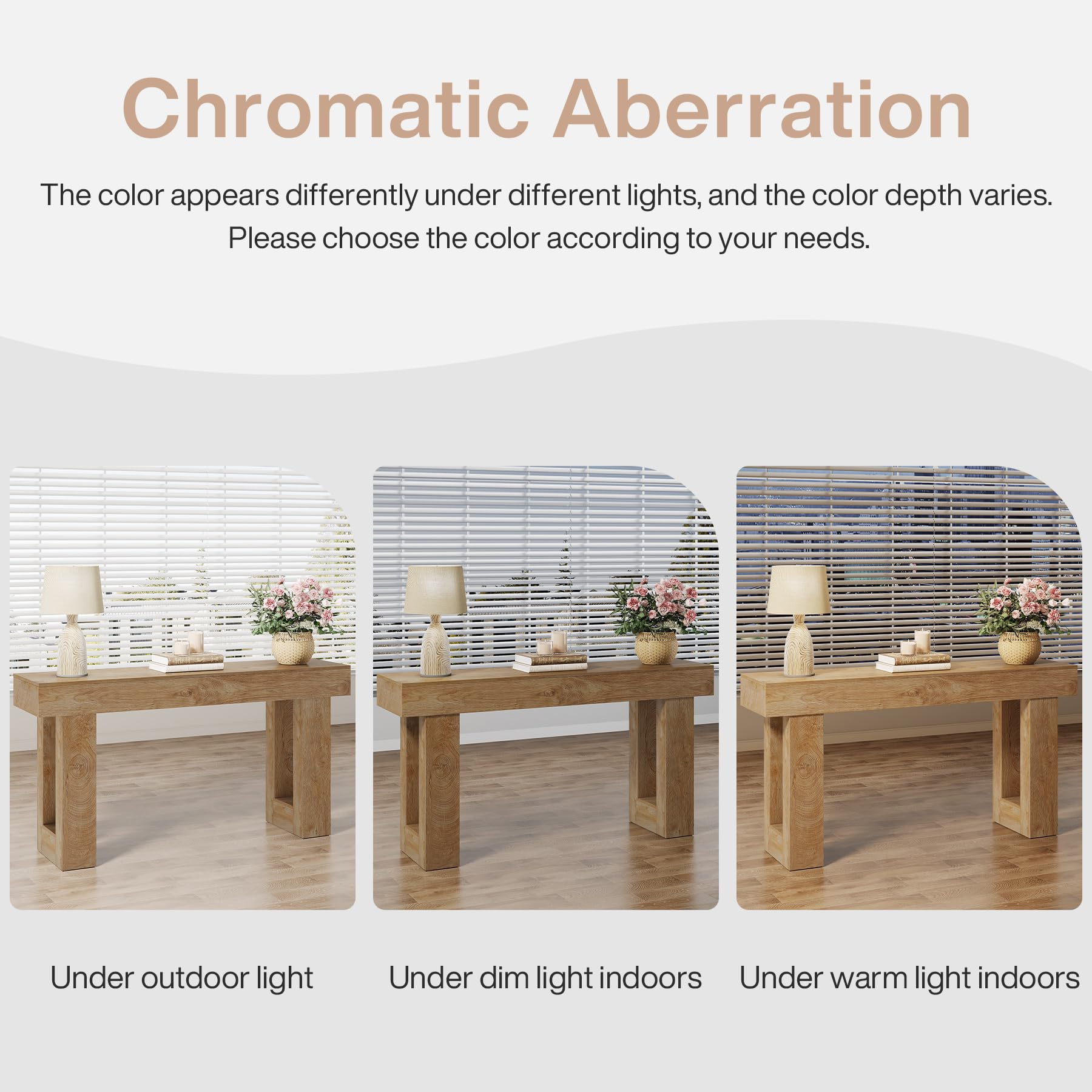 63-Inch Wooden Console Table - Farmhouse Entryway & Sofa Table