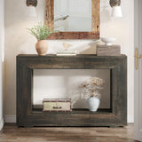 Farmhouse Console Table, 47 Inches Entryway Console Table with Storage