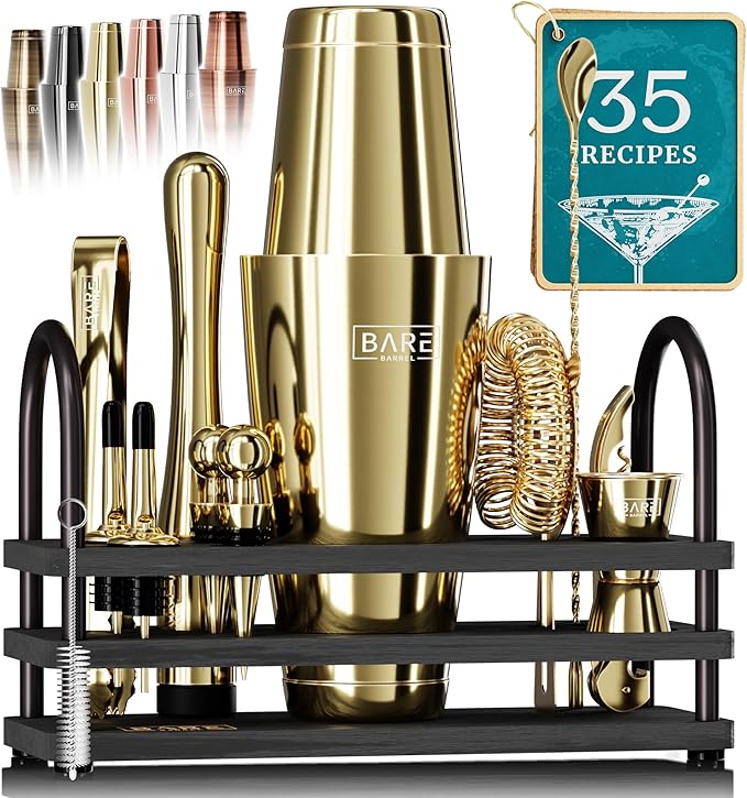 Mixology Bartender Kit Bar Set | 14-Piece Cocktail Shaker Set | Martini