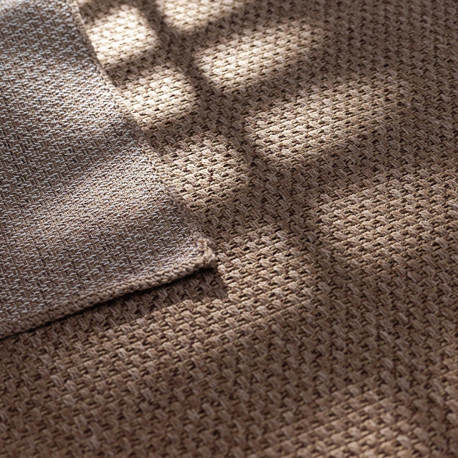 Easy Jute Rug 9x12, Indoor Outdoor Natural Color Farmhouse Area Rugs for Living Room