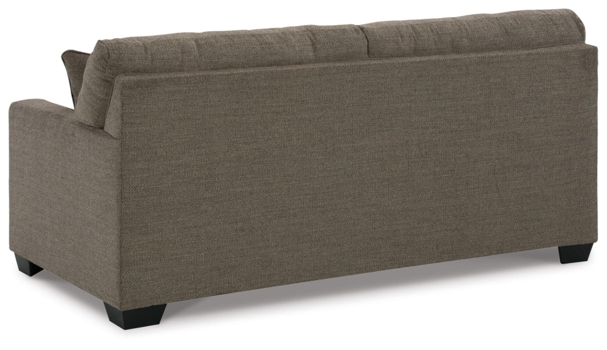 Signature Design by Ashley Mahoney Contemporary Tufted Sofa, Dark Brown