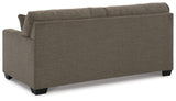 Signature Design by Ashley Mahoney Contemporary Tufted Sofa, Dark Brown