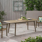 Outdoor Expandable Dining Coffee Table, Acacia Solid Wood Furniture
