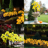 Solar Lights Outdoor Garden Decorative Flowers, 4 Pack Waterproof Solar