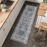 Boho Runner Rug-2x8 Washable Distressed Hallway Runner Oriental