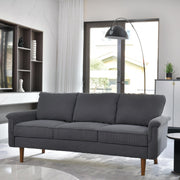 Modern Corduroy Couch with Cloud Cushion,Comfy 3 Seater Sofa