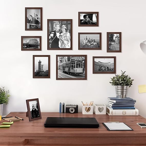 10 Pack Picture Frames Collage Wall Decor with Glass