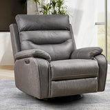 Dual OKIN Motor Power Recliner Chairs Swivel Rocker Recliner with One-key Reset Button