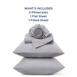 Cooling Sheets for Hot Sleeper, Lyocell Cotton Queen Size Sheets, Temperature Regulating