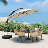 Outdoor Patio Umbrella with Base Includeds
