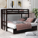 Over Twin/King Bunk Beds with Trundle, Twin Over Pull-Out bunk Bed Accommodate