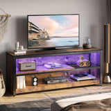 LED TV Stand for 55/60 Inch TVs, Gaming Entertainment Center