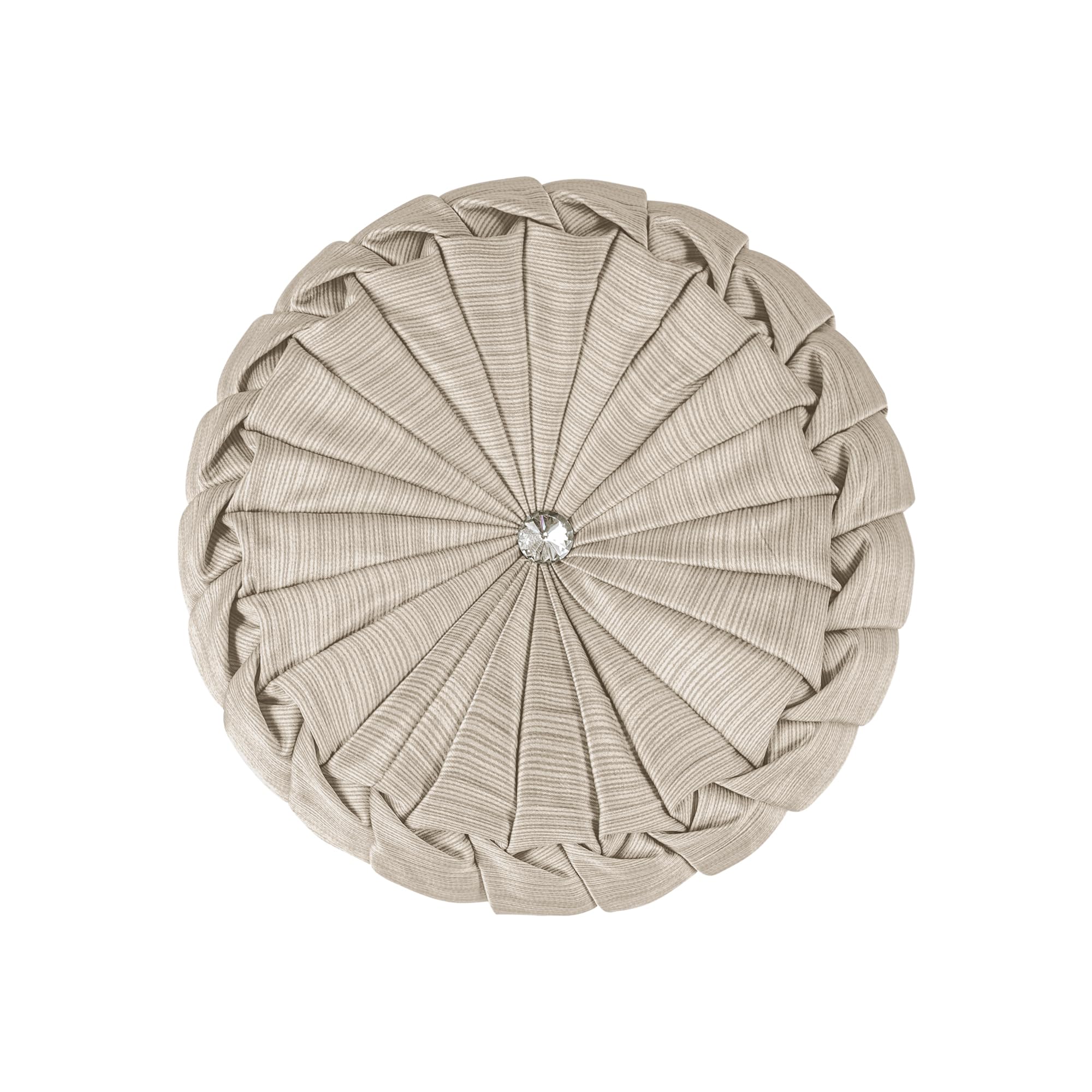 9-Piece Jacquard Comforter Set - Luxury Damask Bedding King Size (Taupe Beige)