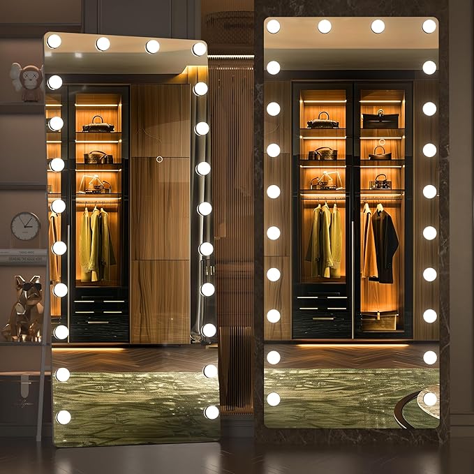 Full Length Mirror with Lights,  Led Standing Mirror