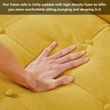 Futon Sofa Bed,Lounge Memory Foam Sleeper Couch Room,Convertible Loveseat