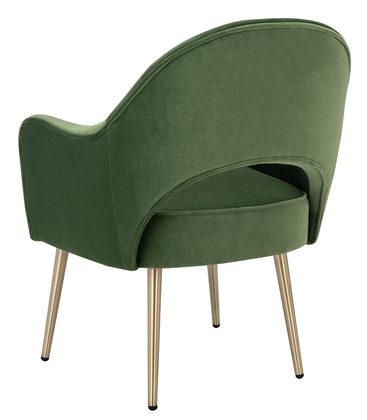 SAFAVIEH Home Collection Dublyn Green Velvet/Gold Accent Chair ACH4001C